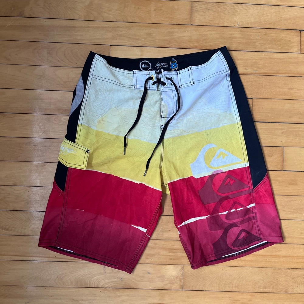 Quiksilver Cypher Kelly Slater Board Shorts Mens 30 Multi Color Block 4-Way